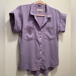 Button up linen blouse
